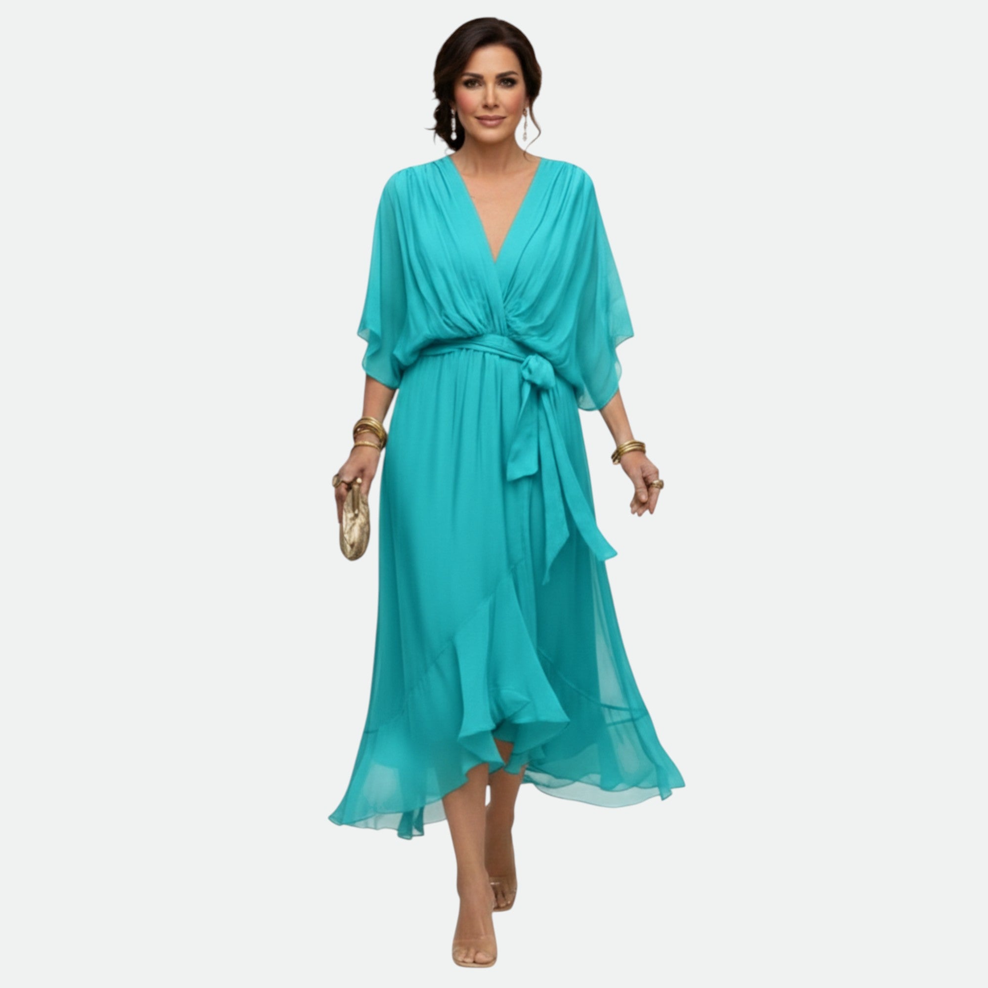 MARTA™ | Elegantna haljina sa V izrezom