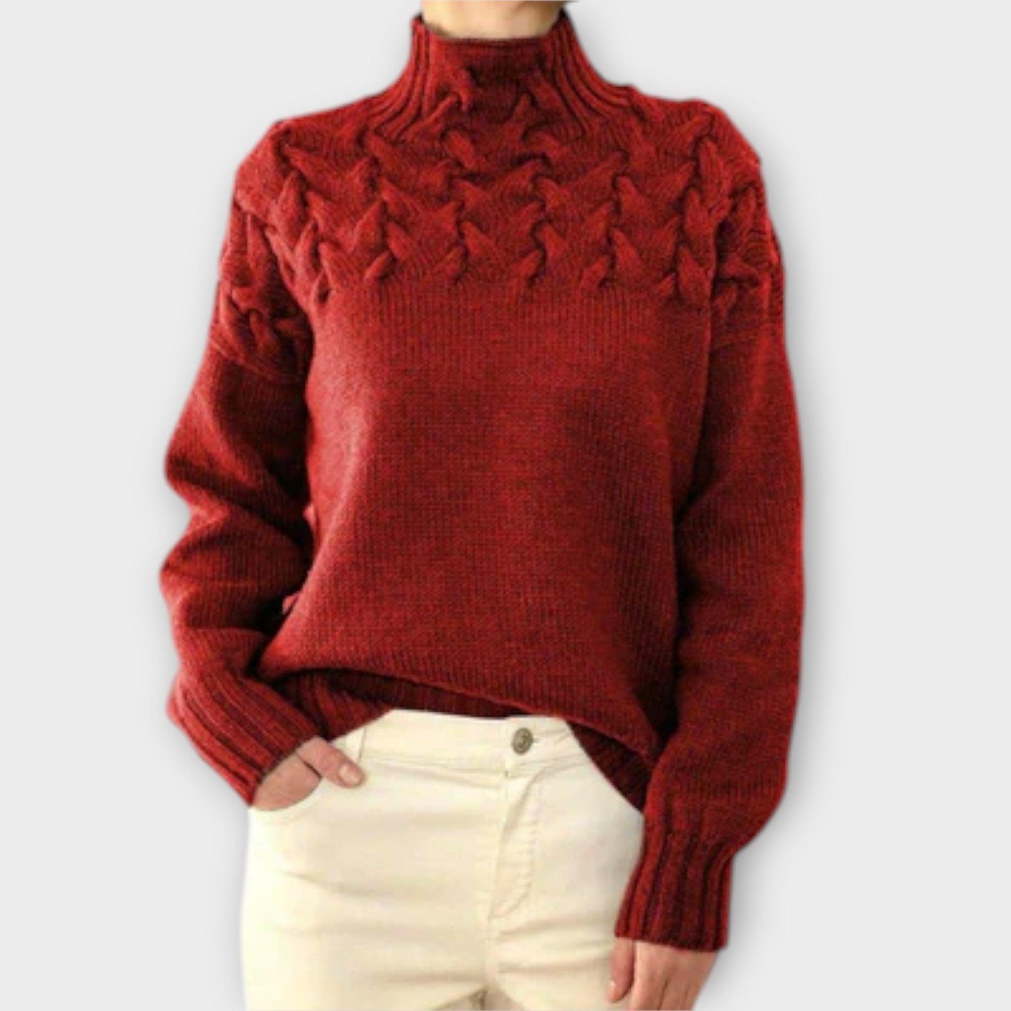Ivana | Elegant Knitted Roll-Neck Jumper