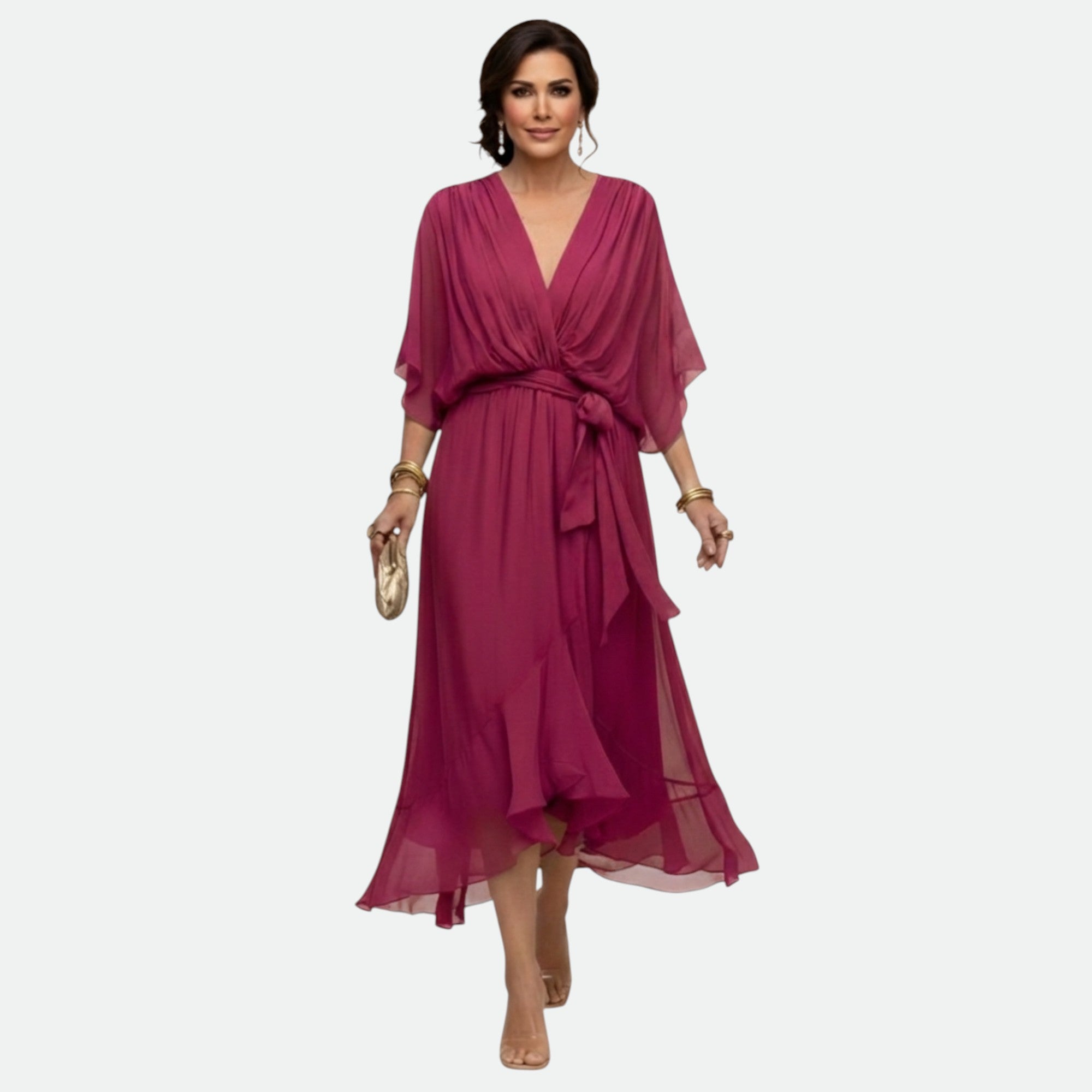 MARTA™ | Elegantna haljina sa V izrezom
