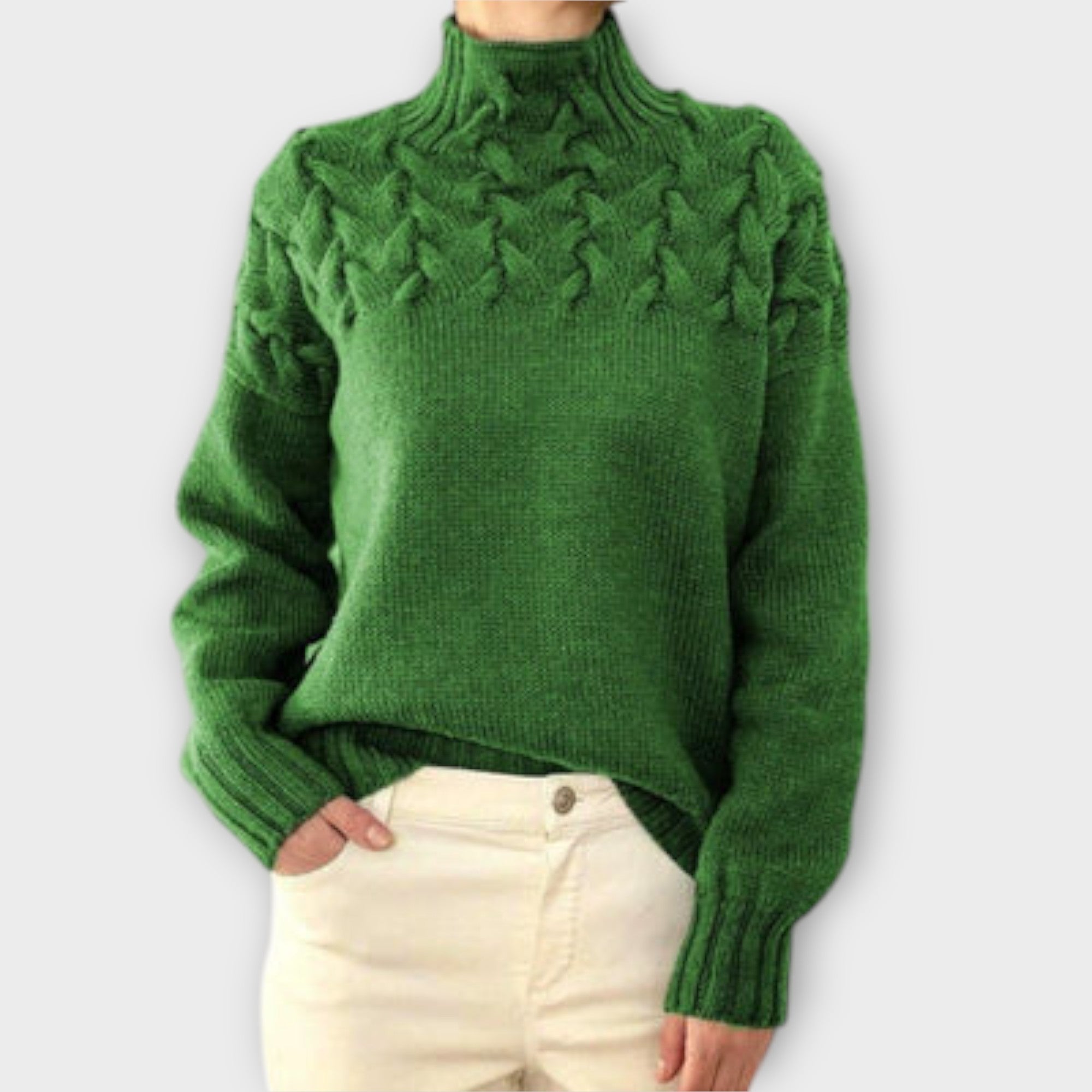 Ivana | Elegant Knitted Roll-Neck Jumper