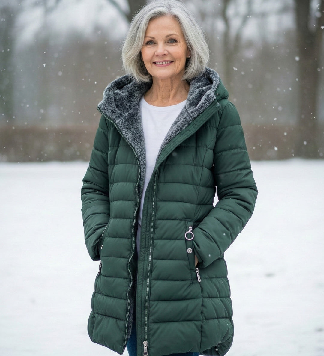 Aada™ | Puffer jakna s flis podstavom