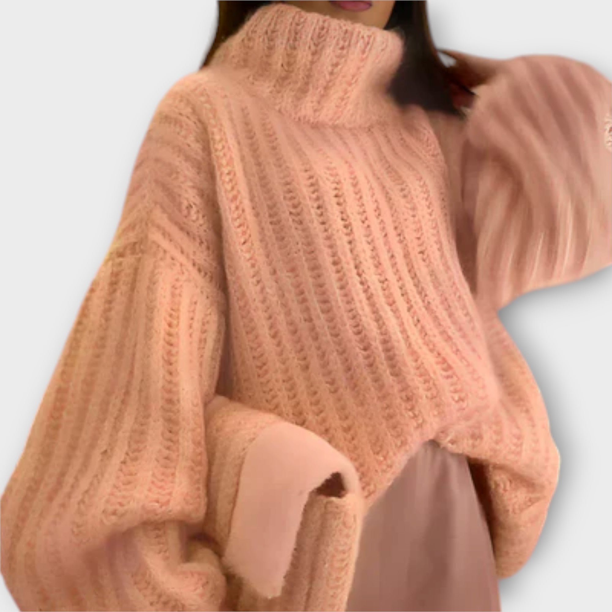 Alena | Soft and warm turtleneck sweater for cozy days