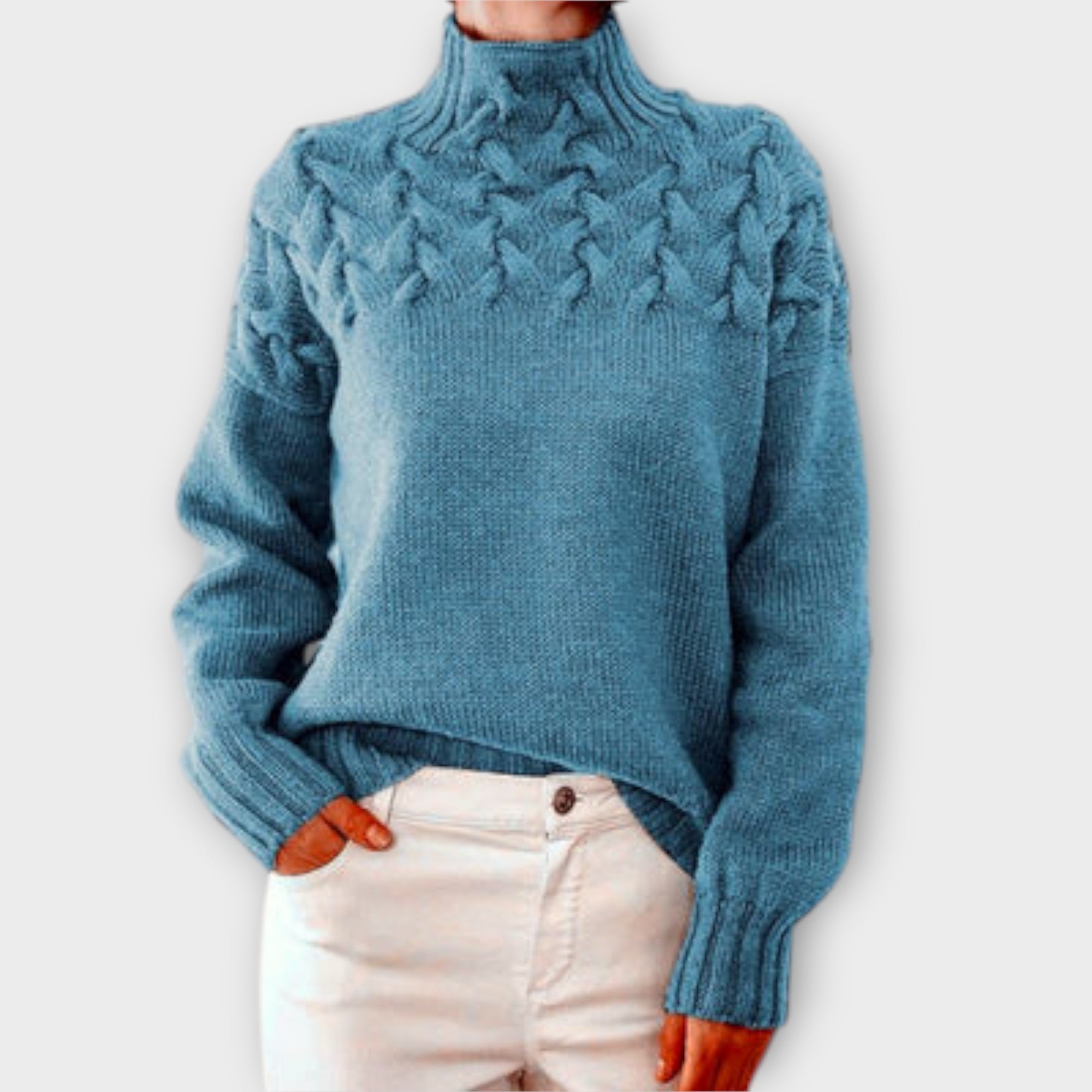 Ivana | Elegant Knitted Roll-Neck Jumper