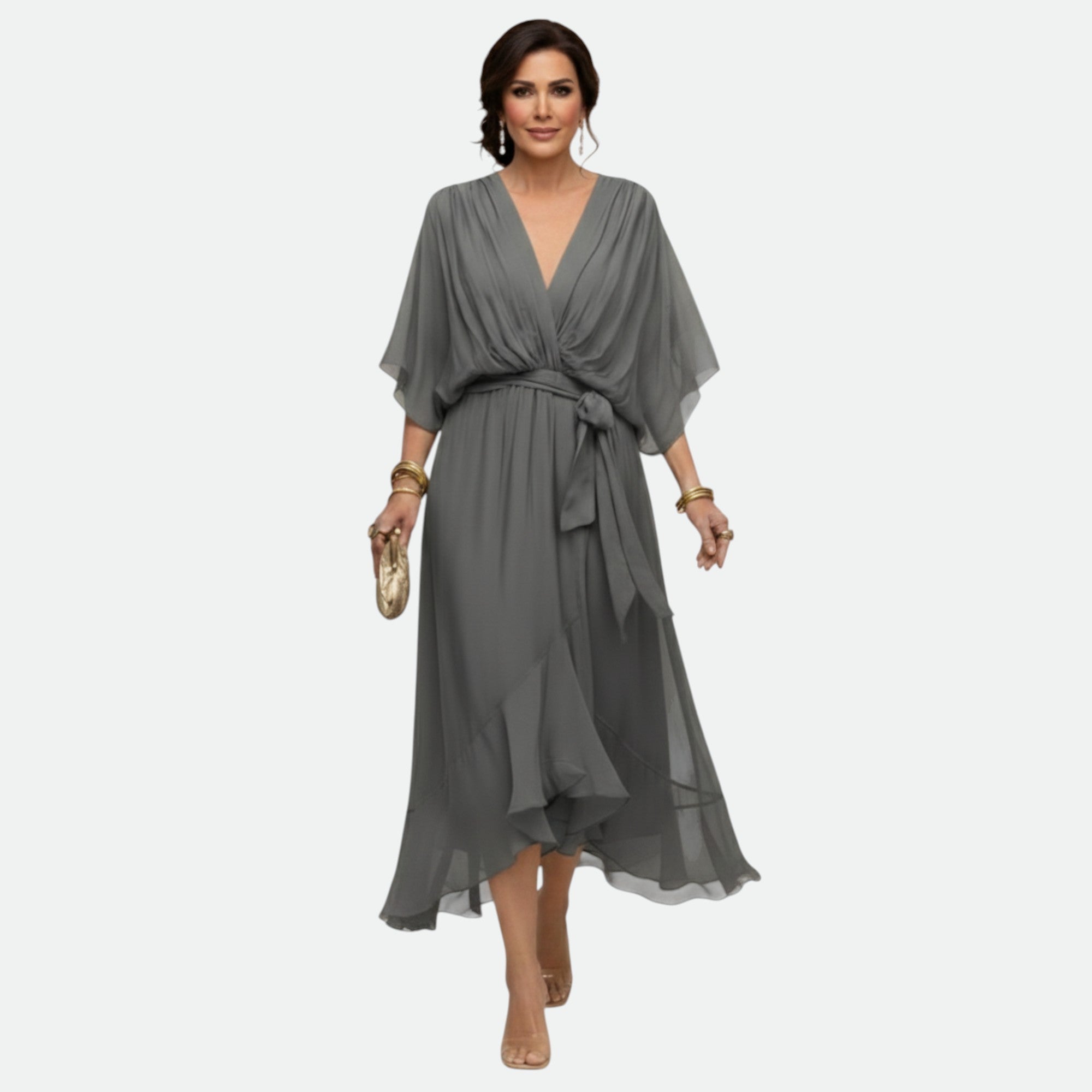 MARTA™ | Elegantna haljina sa V izrezom