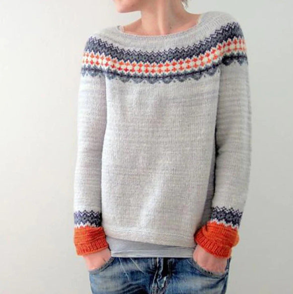 Ema | Knitted Jumper with Forest Pattern