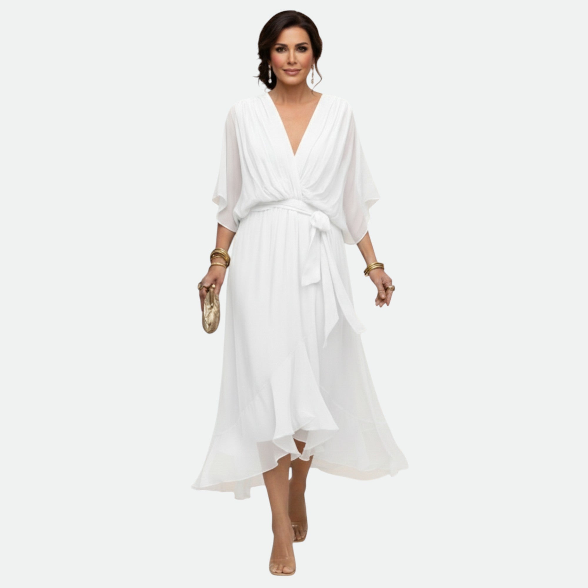 MARTA™ | Elegantna haljina sa V izrezom