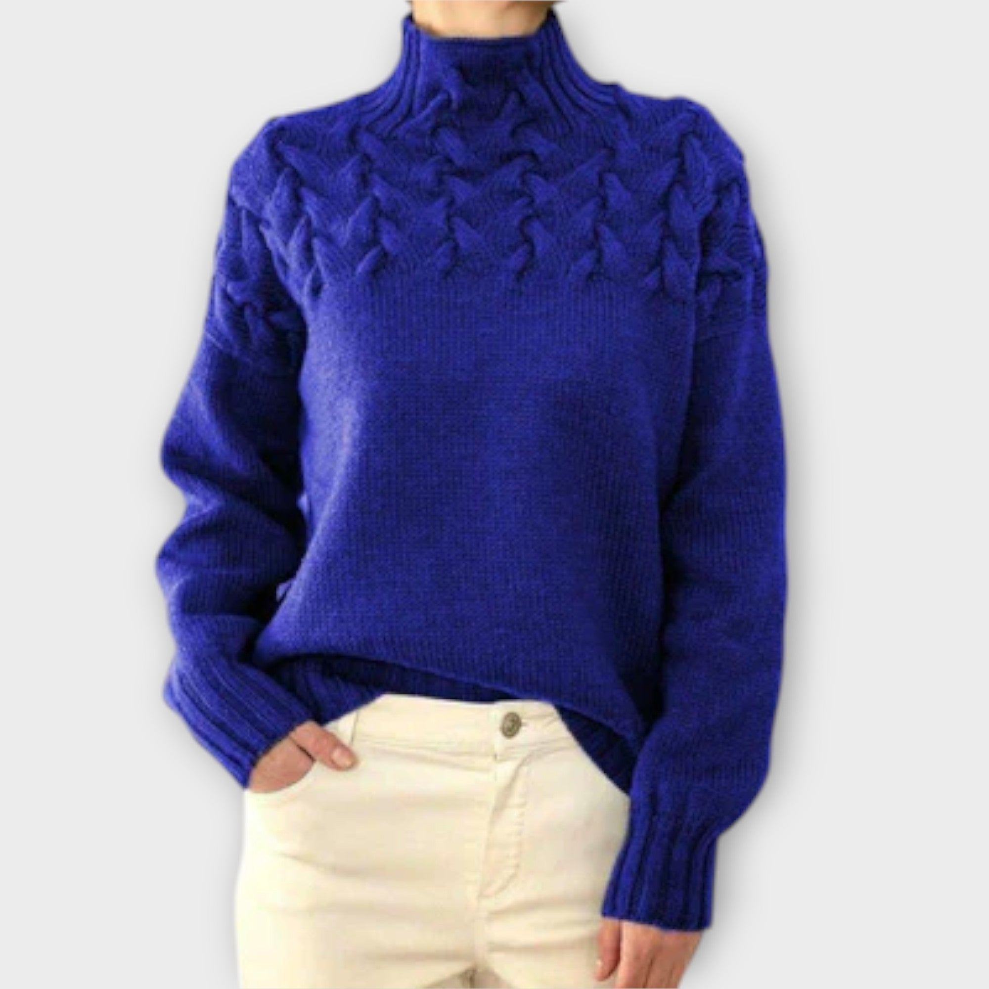 Ivana | Elegant Knitted Roll-Neck Jumper