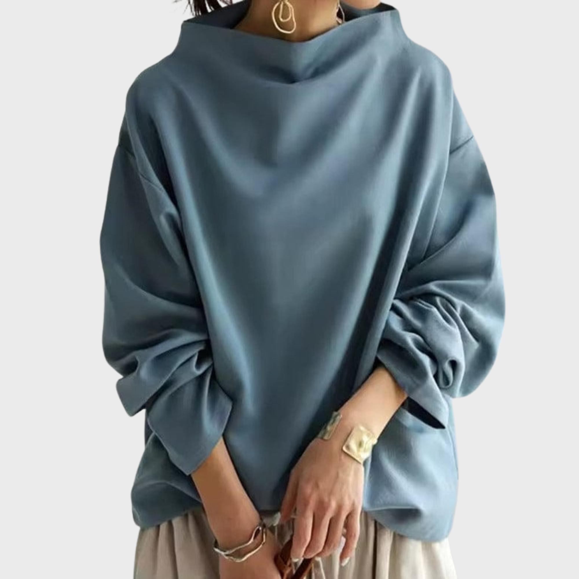 Elly | Casual High-Neck Top