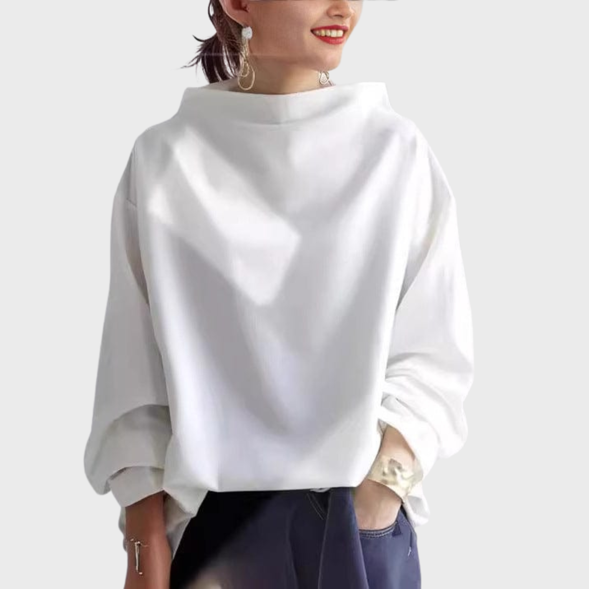 Elly | Casual High-Neck Top