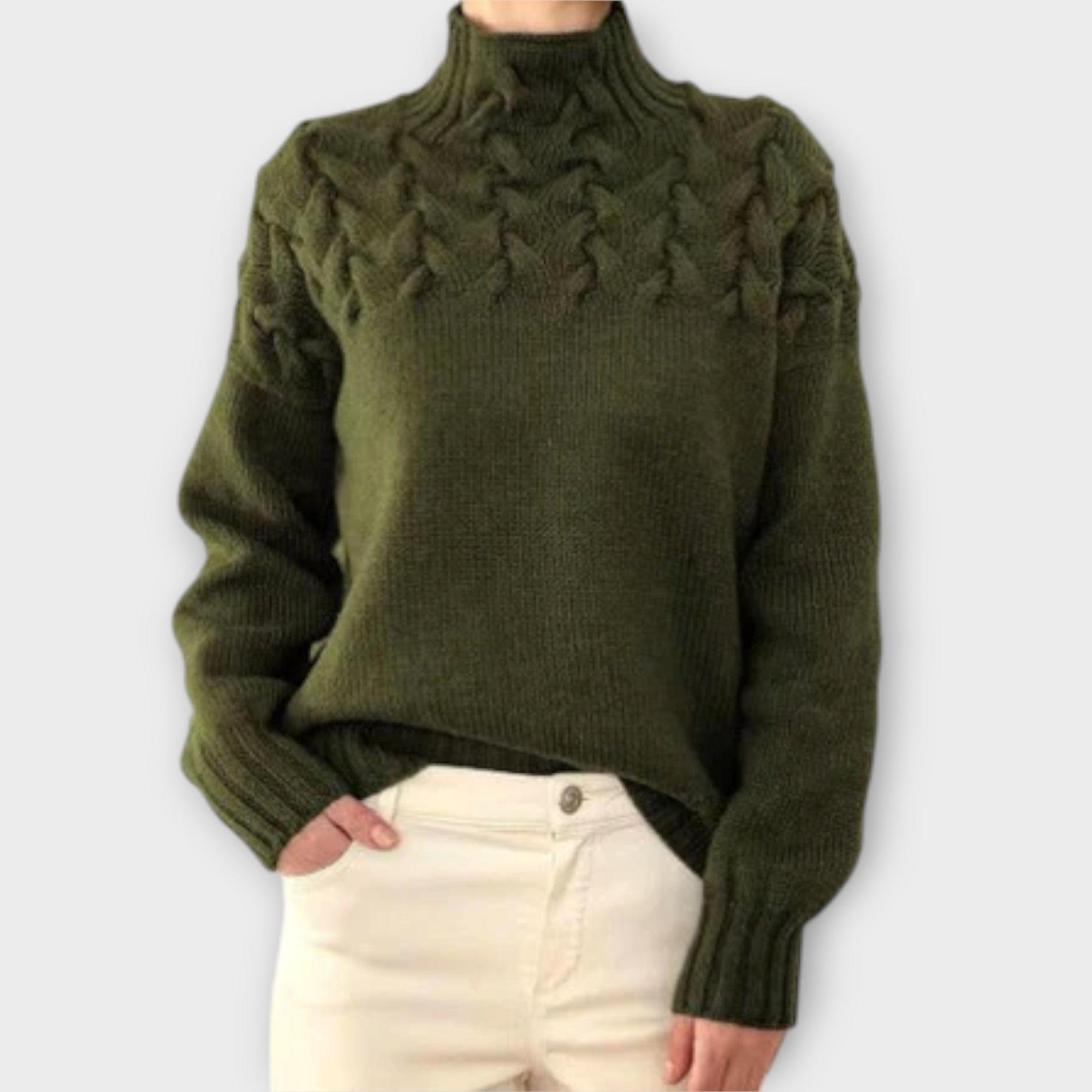 Ivana | Elegant Knitted Roll-Neck Jumper