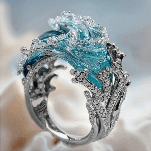 Apricot-inspired ring Vizuuri
