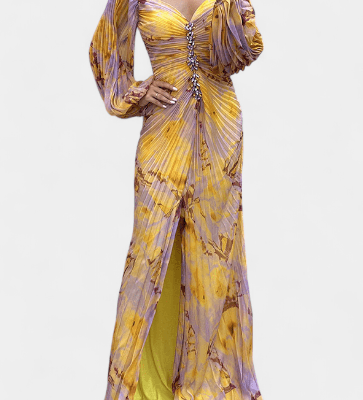 Quintessa™ | Colorful Pleated Maxi
