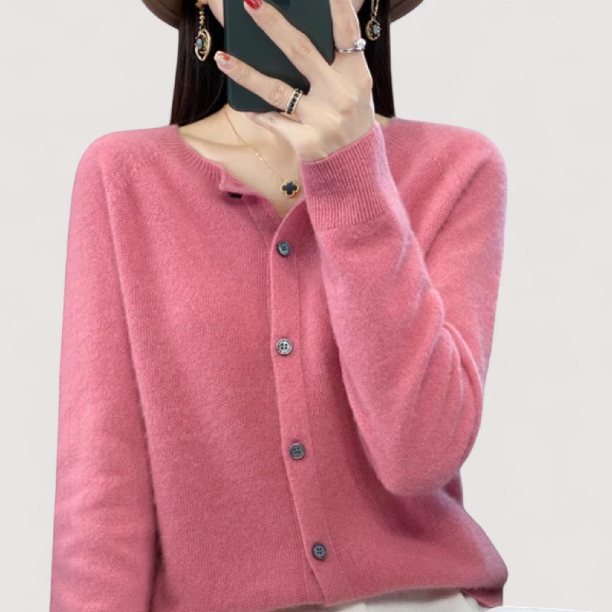 Darija™ – Soft knitted blazer with a button