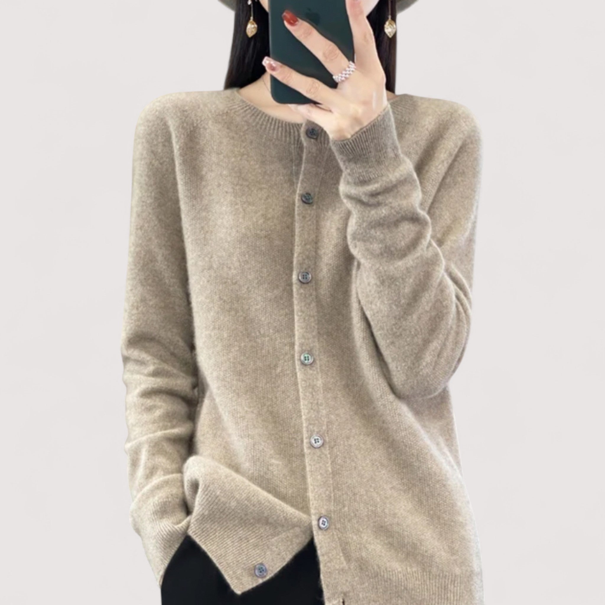 Darija™ – Soft knitted blazer with a button