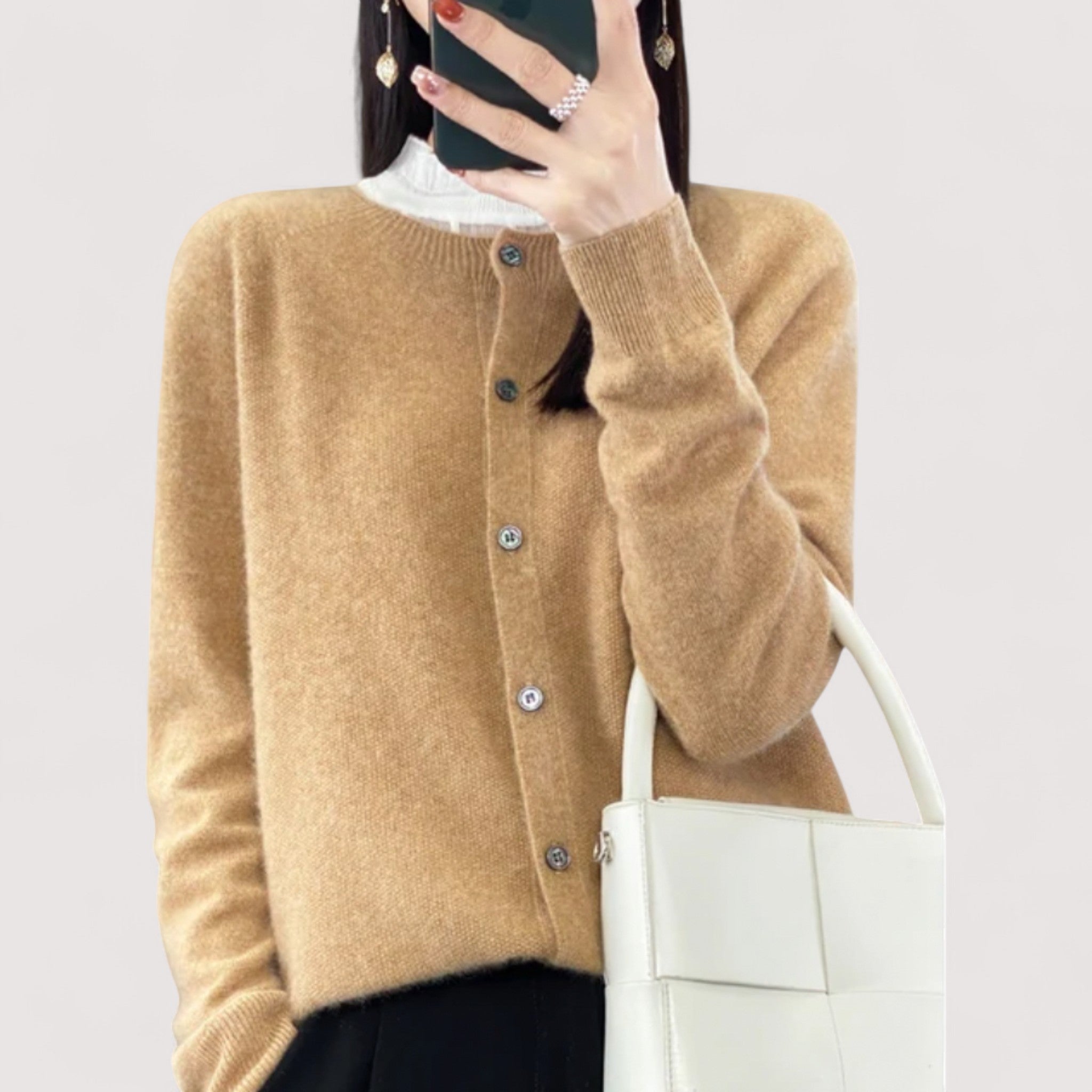Darija™ – Soft knitted blazer with a button