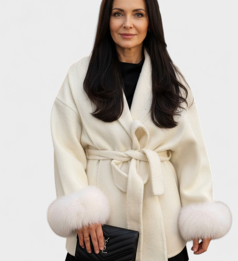 Dagmar™ | Elegant Coat with Faux Fur