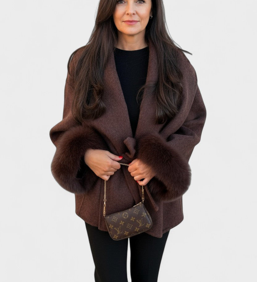 Dagmar™ | Elegant Coat with Faux Fur