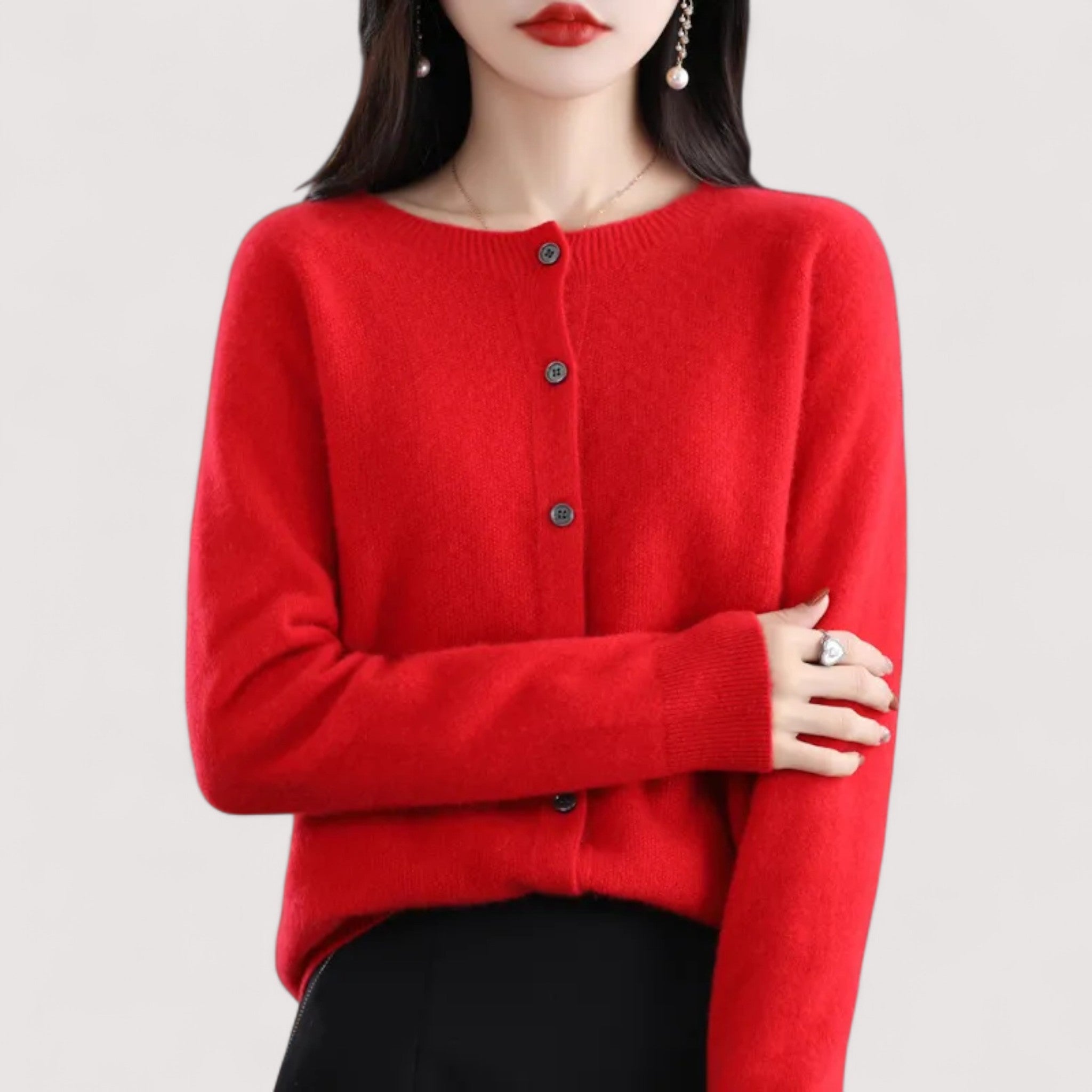 Darija™ – Soft knitted blazer with a button