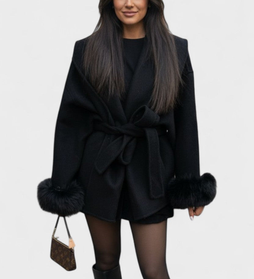 Dagmar™ | Elegant Coat with Faux Fur