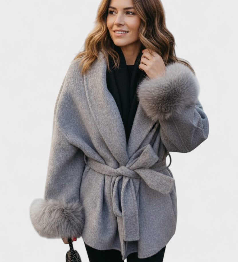 Dagmar™ | Elegant Coat with Faux Fur